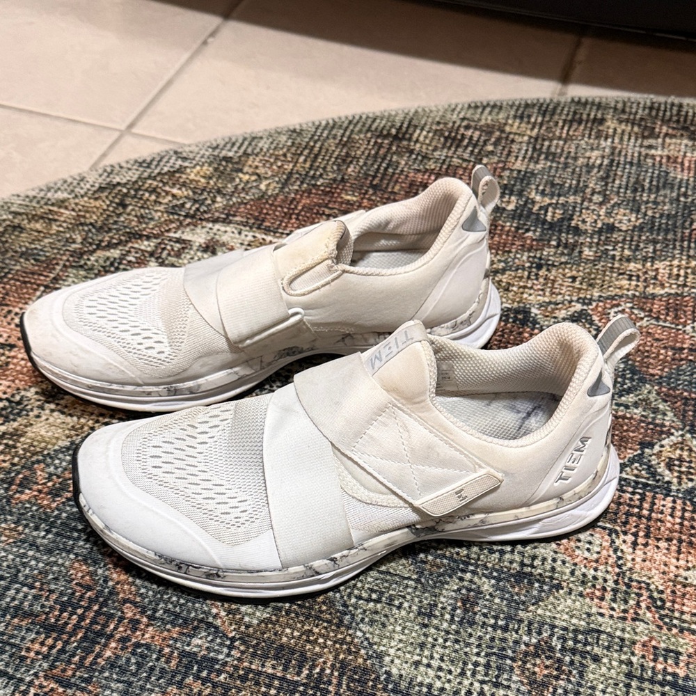 Tiem Women's White Cycling Shoes
